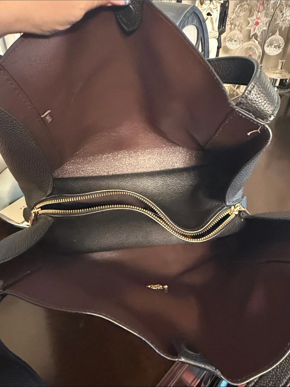 Coach Hadley Black Leather Tote Bag - Classic Everyday Carry EUC